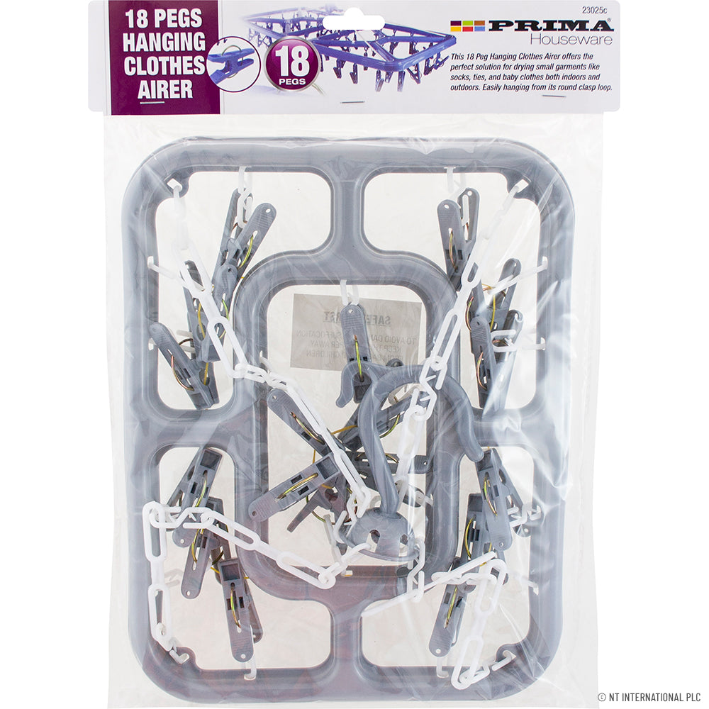 18 Peg Rectangular Clothes Dryer Hanger