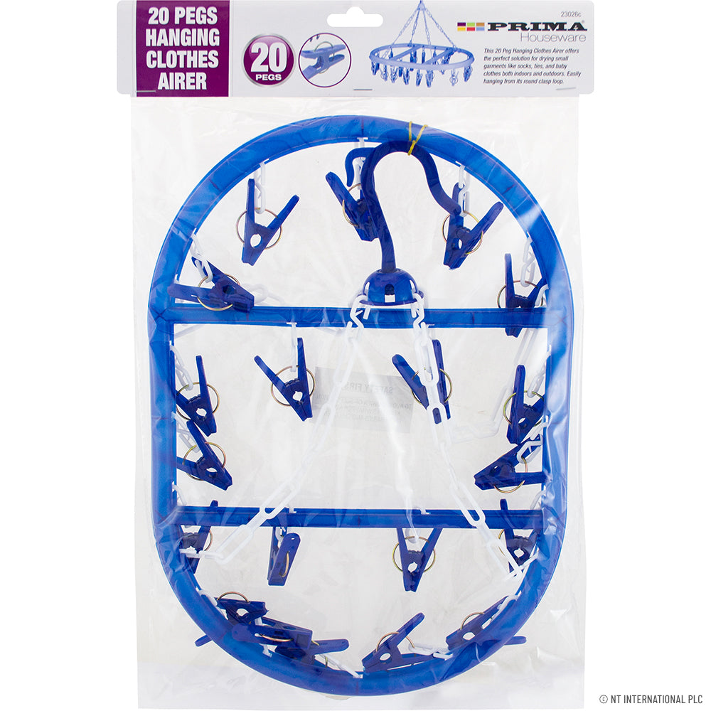 20 Peg Rectangular Clothes Dryer Hanger