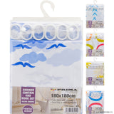 Peak Kit Satin Fabric Shower Curtain 180 x 180cm - Peak Kit