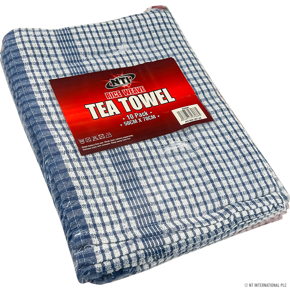 Peak Kit 10pc Partially Dyed Tea Towel Rice Weave 50x70 - Peak Kit
