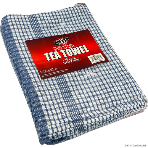Peak Kit 10pc Partially Dyed Tea Towel Rice Weave 50x70 - Peak Kit