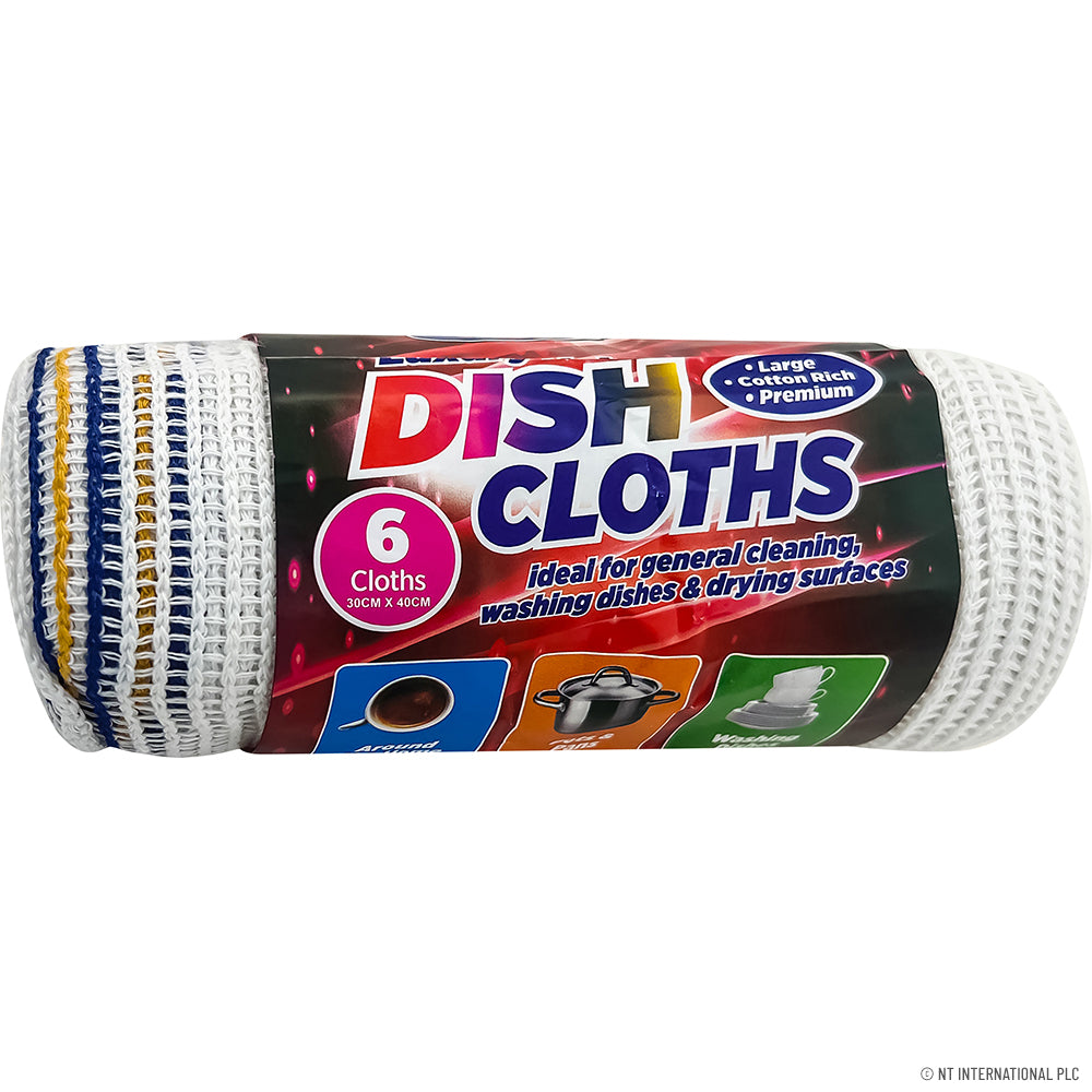 Peak Kit 6pc Bleach Net Dish Cloth Size 30x40cm (12) - Peak Kit