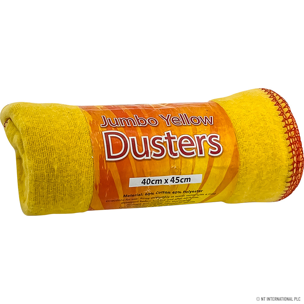 5pc Dyed Yellow Dusters 35x45cm (12)