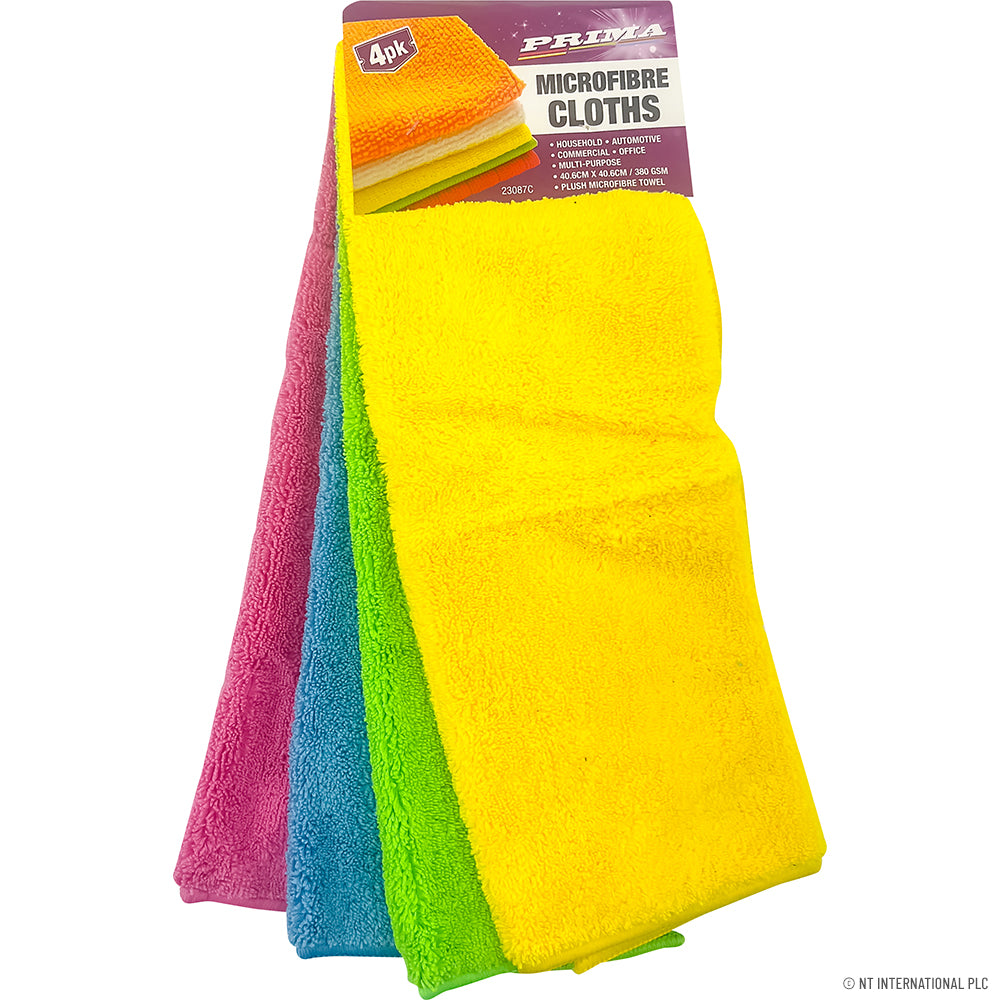 Peak Kit 4pk Microfibre Cloths (40.6x40.6cm) - Peak Kit