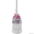 Toilet Brush With Holder - White