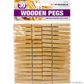 30pc Wooden Clothes Pegs - Flat Pack