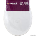 Soft Close Plastic Toilet Seat - White