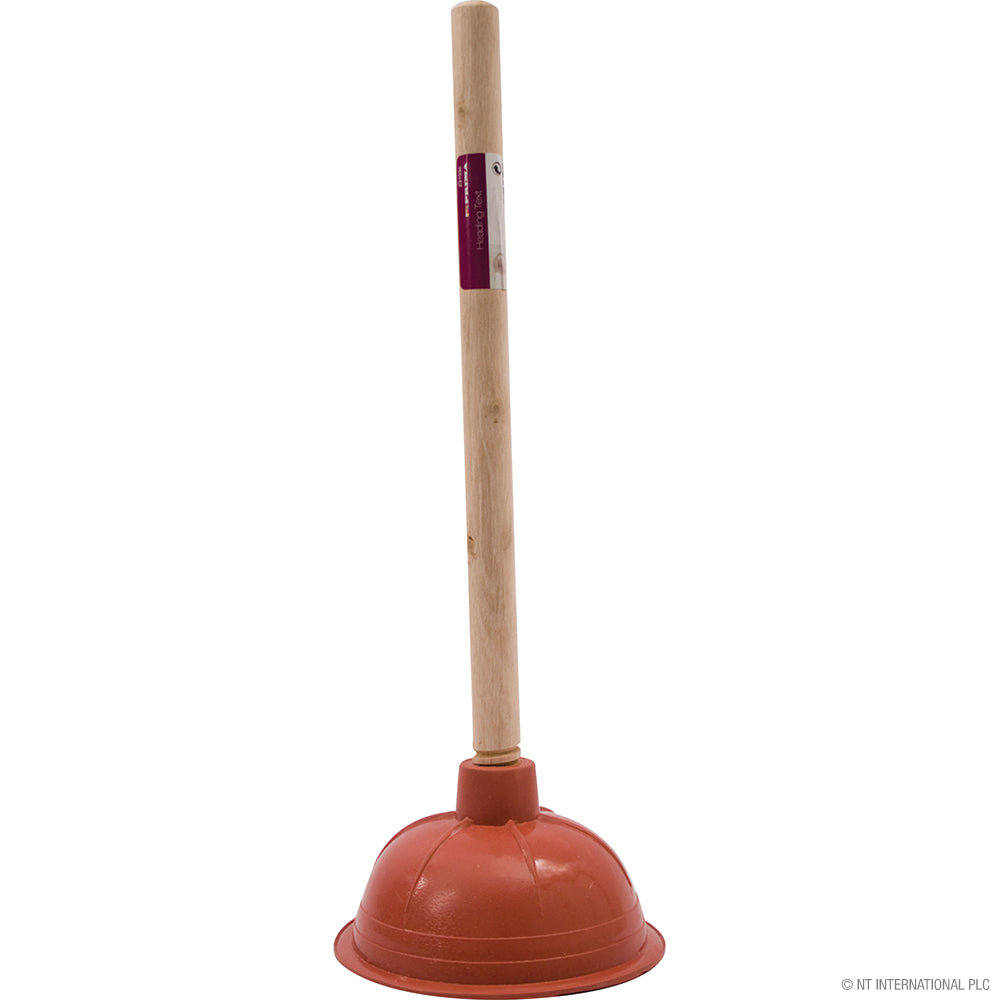 10.5cm Sink Plunger Wooden Handle - Small