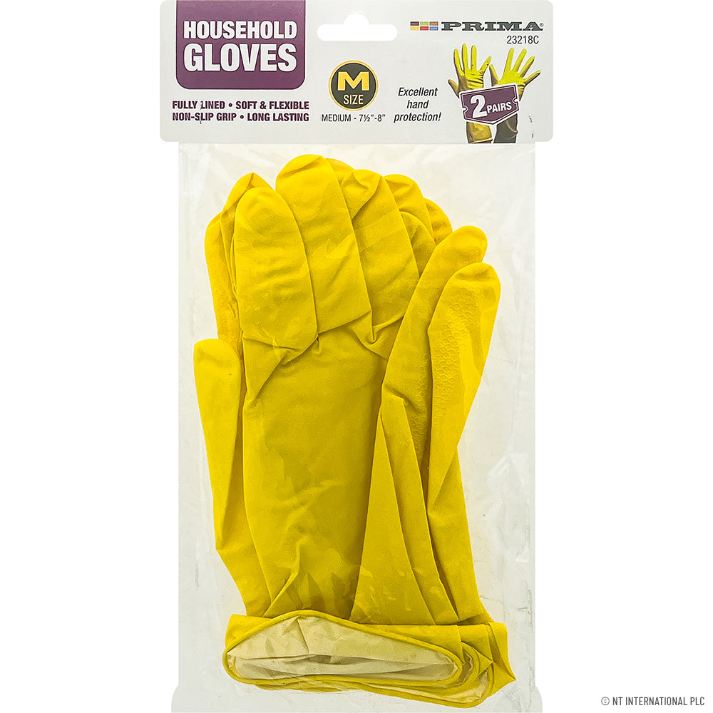 2pk Household Gloves M Size