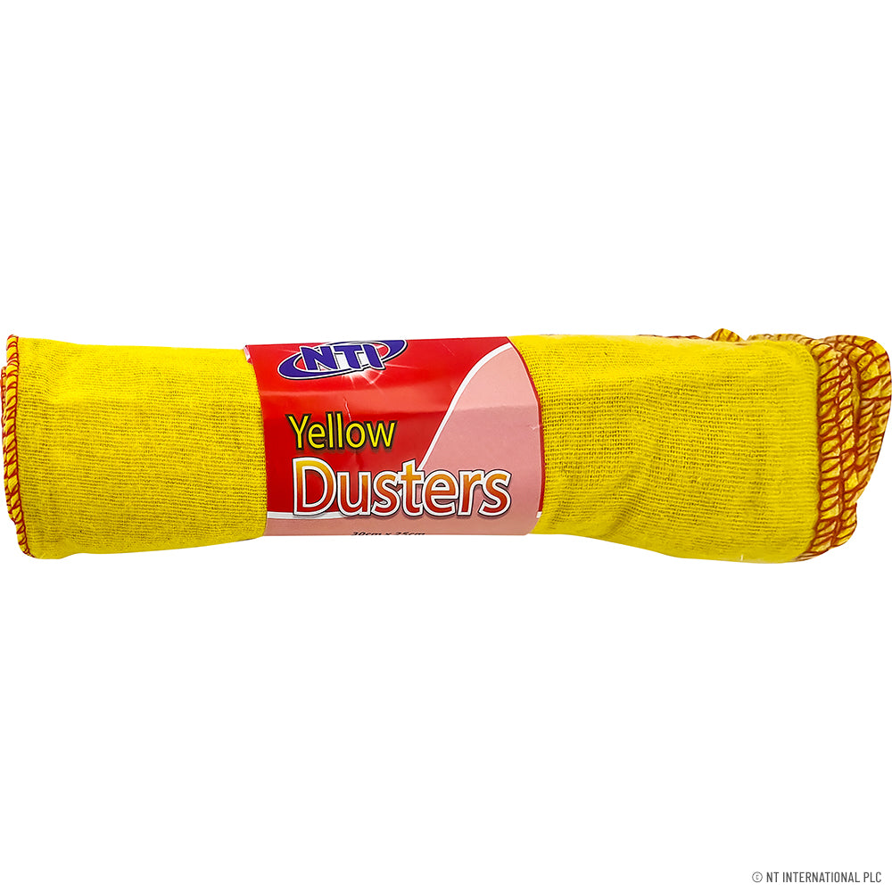 Peak Kit 10pc Dyed Yellow Dusters 30x25cm (12) - Peak Kit