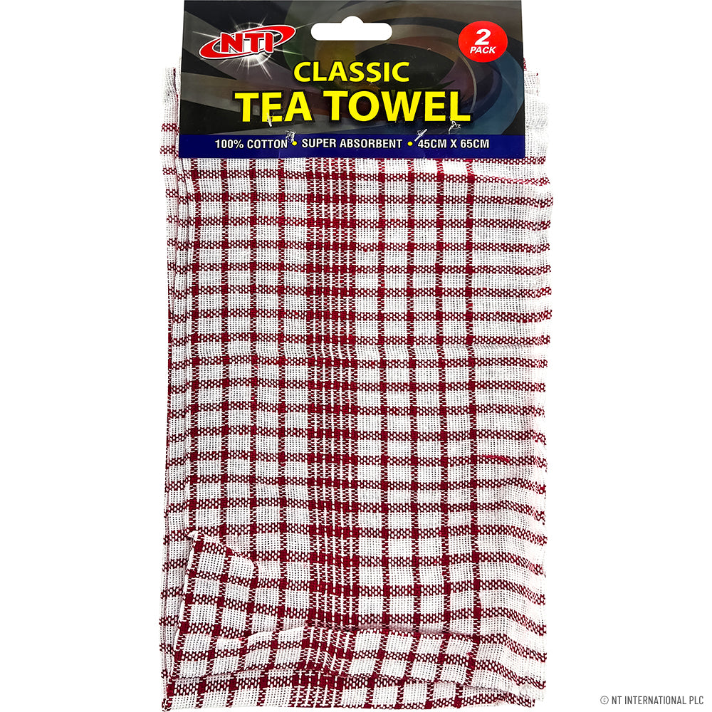 2pk Bleach Tea Towels size 45x65cm (12)