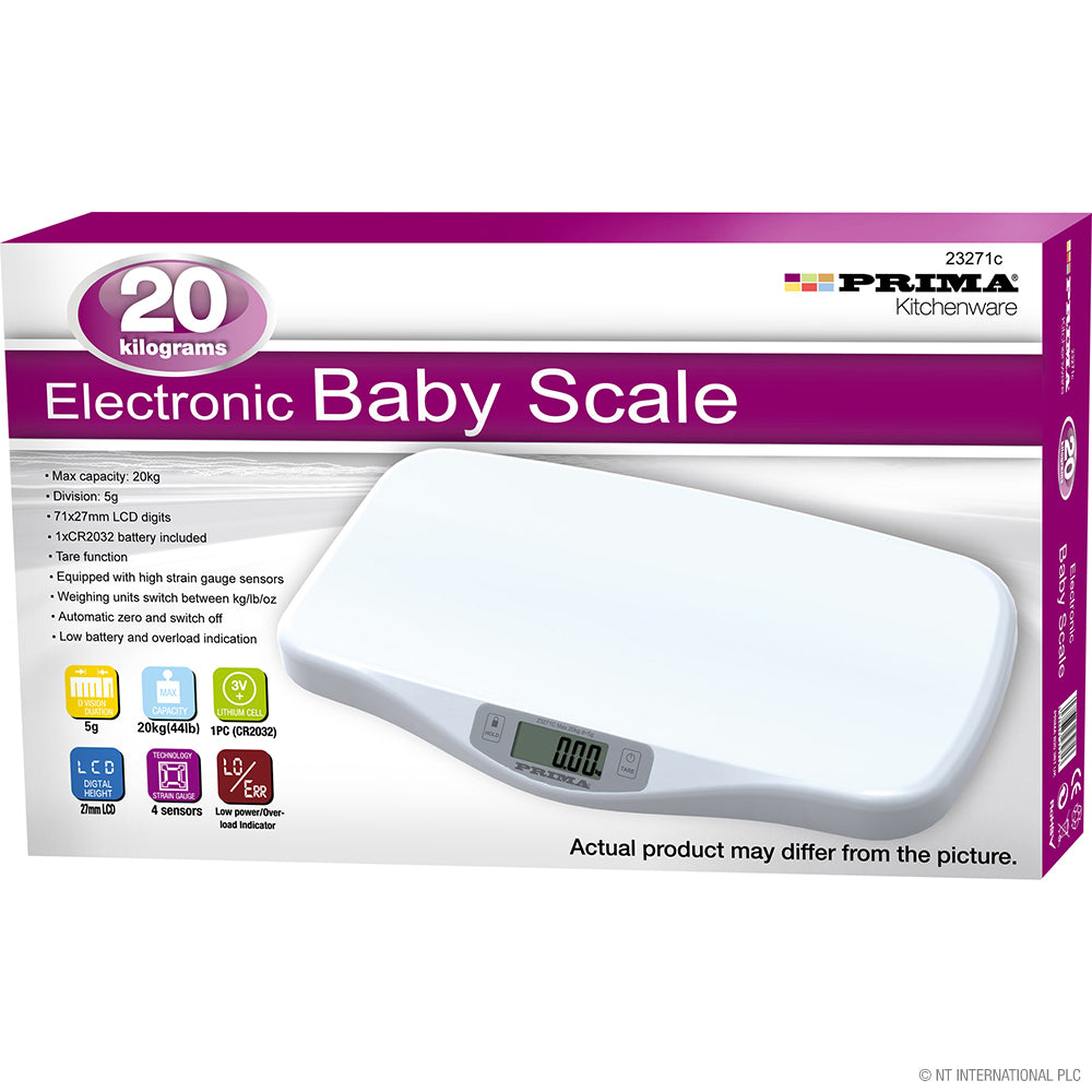 20kg Electronic Baby Scale - White