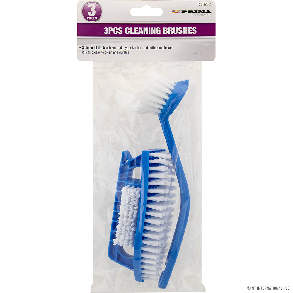 3pc Hand Washing / Cleaning Up Brush Set