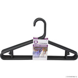 Peak Kit 6pc Adult Clothes Hangers (Black) H/Duty - Peak Kit