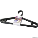 6pc Adult Clothes Hangers (Black) H/Duty