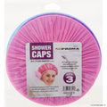 3pk Shower Caps - 27.5cm Dia