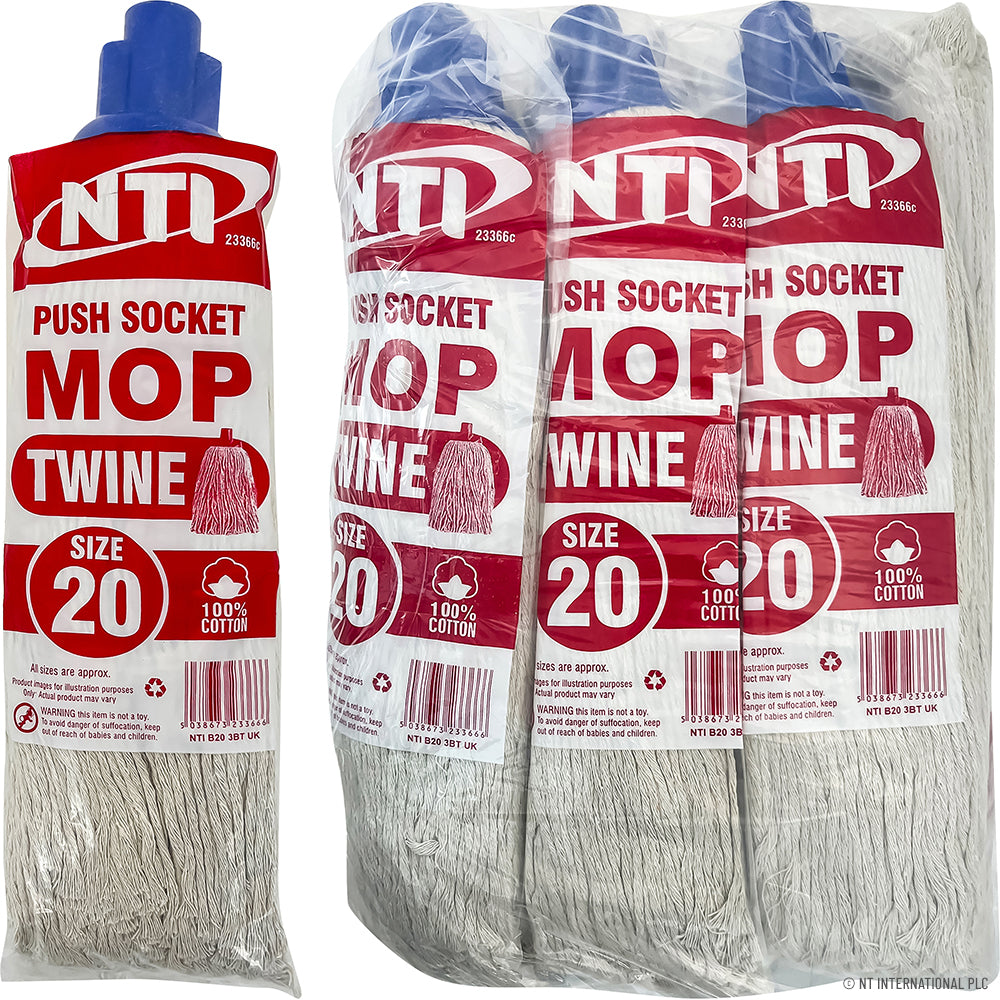 Peak Kit Size 20 Twine Cotton Mop Push Socket Plastic - Peak Kit