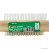 Double Sided Wooden Nail Brush - Display