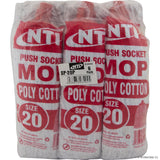 Peak Kit 20 Size Push Socket Poly Cotton Mop Size - Peak Kit
