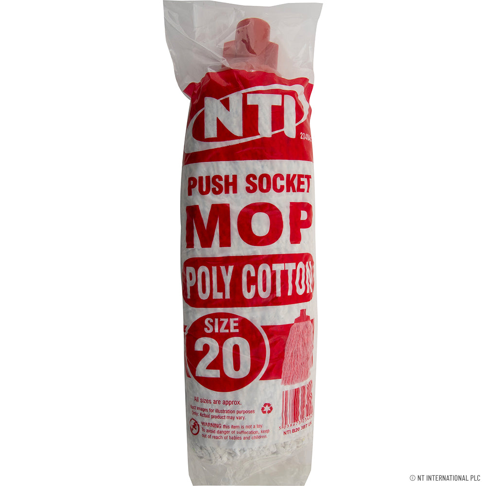 20 Size Push Socket Poly Cotton Mop Size