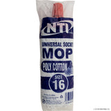 Poly Cotton Universal Socket Mop Head