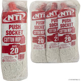 Peak Kit Size 20 Poly Cotton Mop Push Socket Plastic - Peak Kit