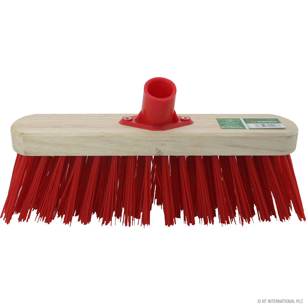 Peak Kit 30cm(12") Stiff Red PVC Broom Brush Head - Peak Kit