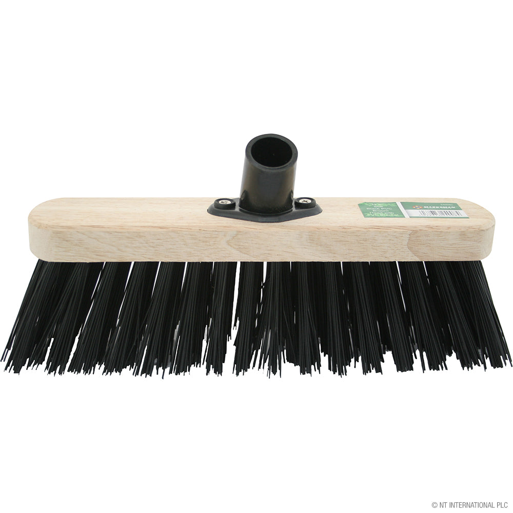Peak Kit 30cm(12") Stiff Black PVC Broom Brush Head - Peak Kit