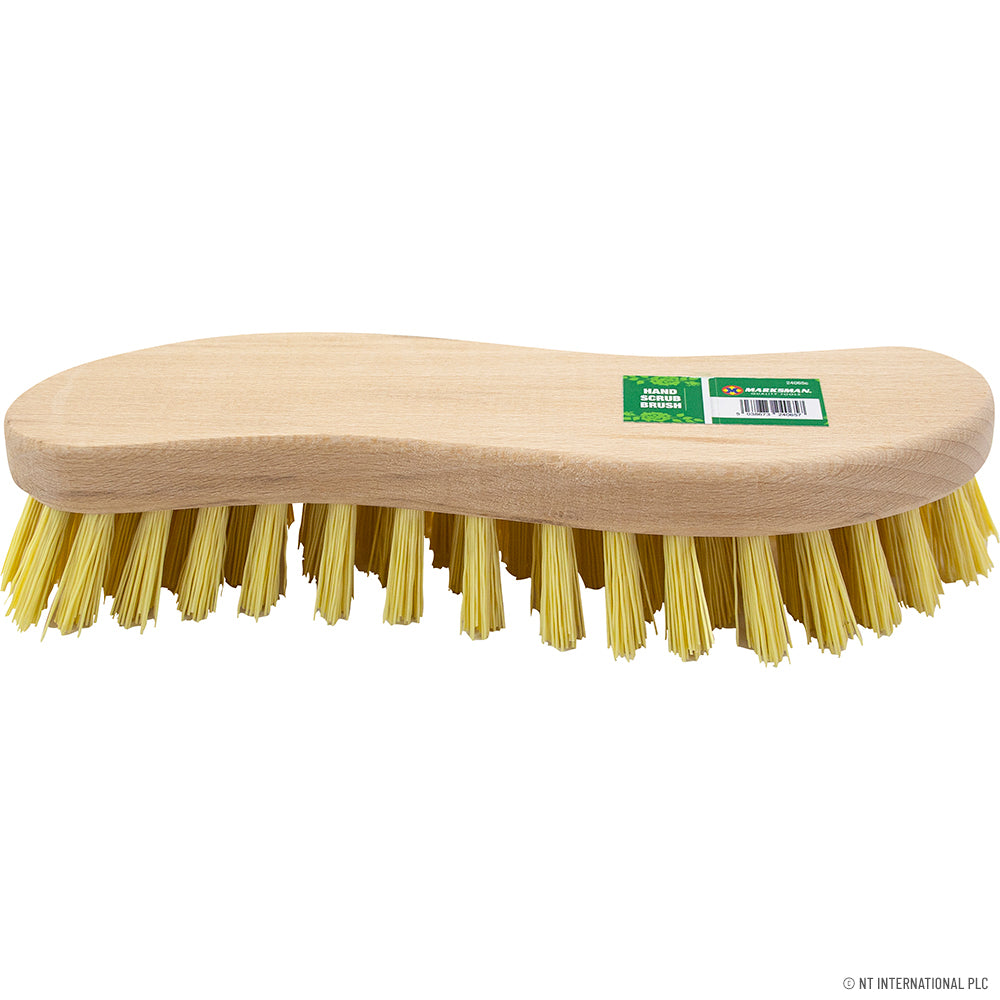 20cm Hand Scrub Brush - Wooden-S
