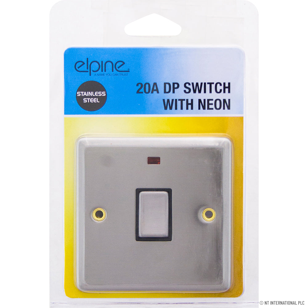 Peak Kit 20A DP Switch with Neon Stainless Steel - Peak Kit
