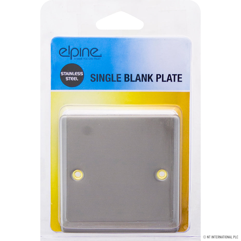 Peak Kit Single Blank Plate Stainless Steel - Peak Kit