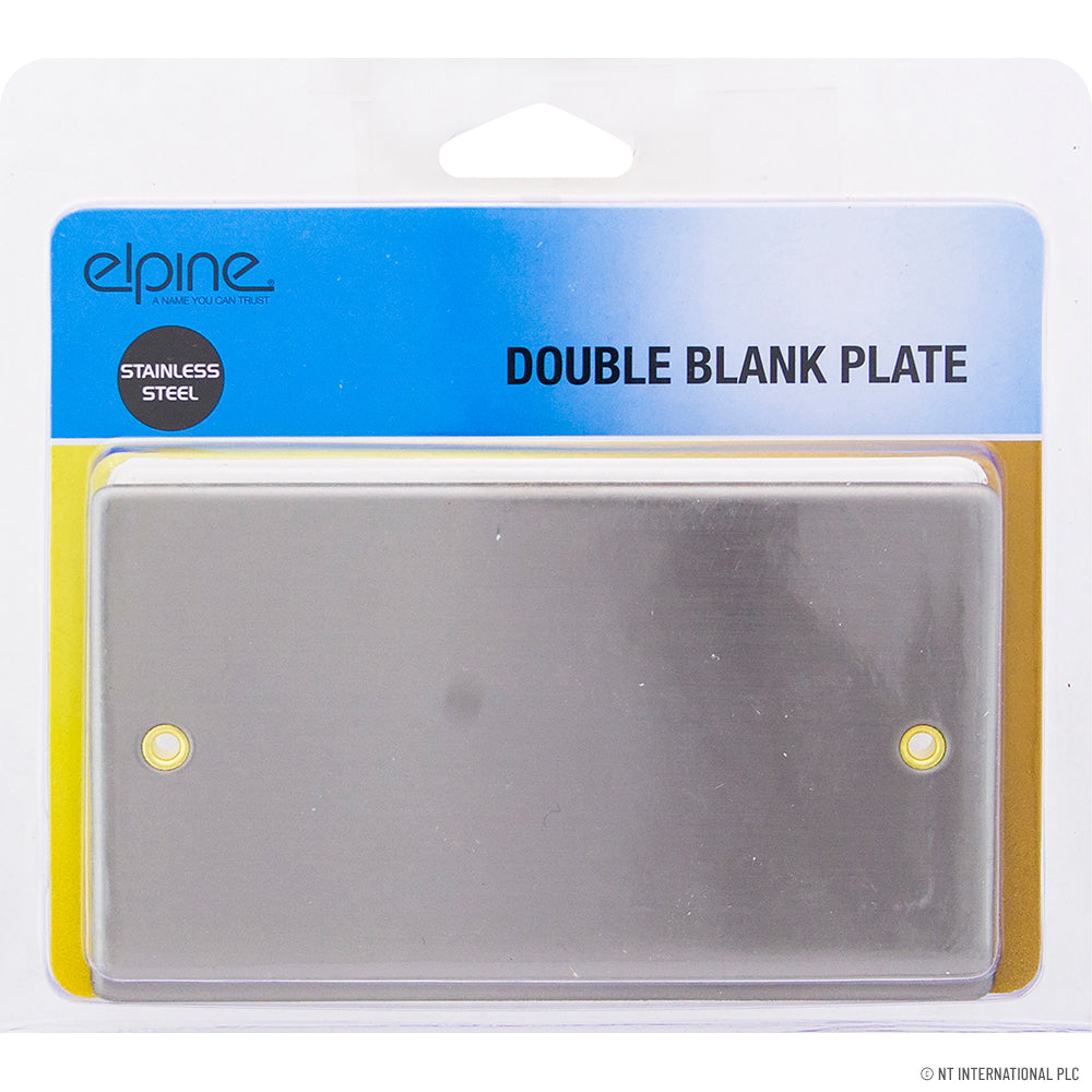 Peak Kit Double Blank Plate Stainless Steel - Peak Kit