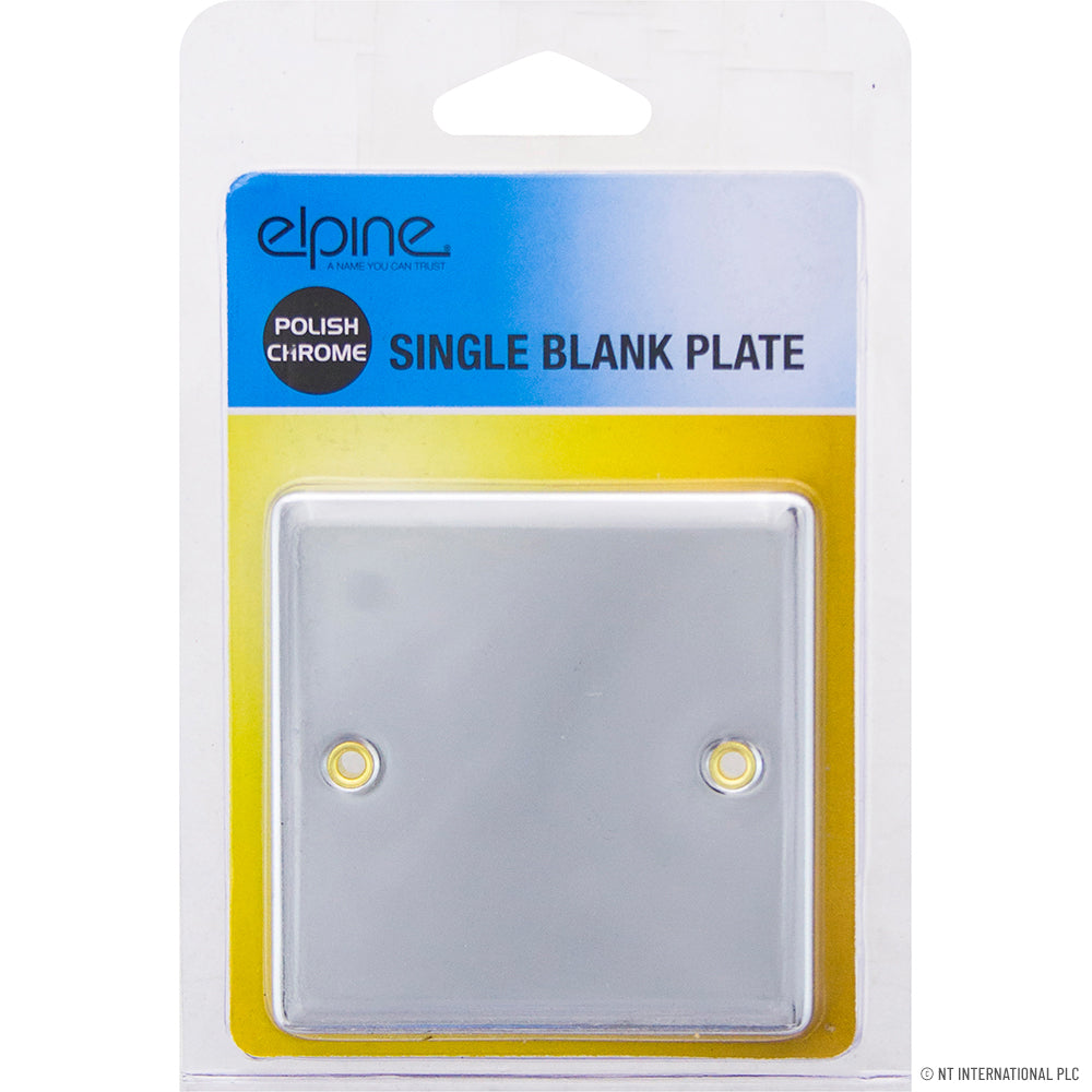 Peak Kit Single Blank Plate Chrome - Peak Kit