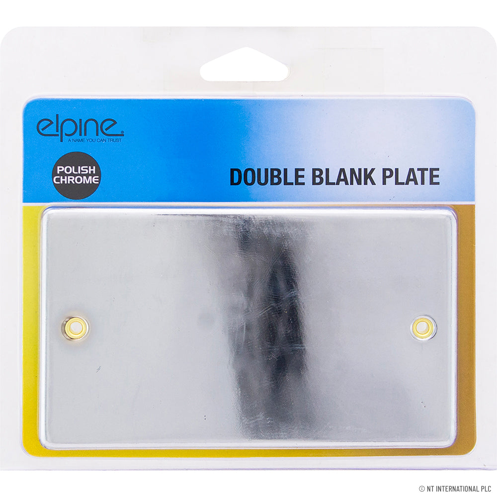 Peak Kit Double Blank Plate Chrome - Peak Kit