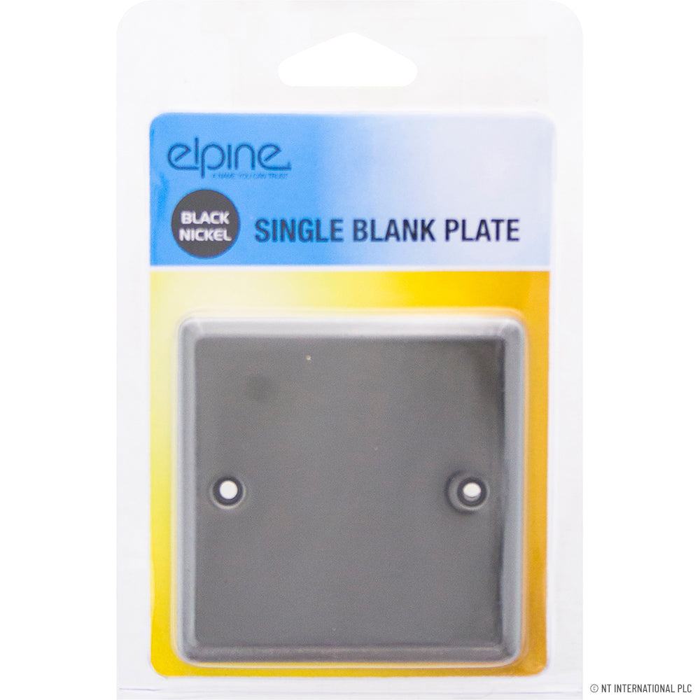 Peak Kit Single Blank Plate Black Nickel - Peak Kit