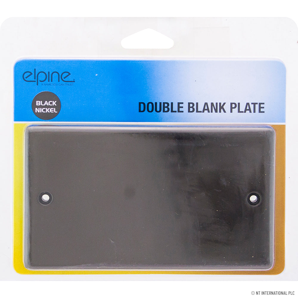 Peak Kit Double Blank Plate Black Nickel - Peak Kit