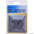 Dimmer Switch 2 Gang 2 Way 400w Black Nickel