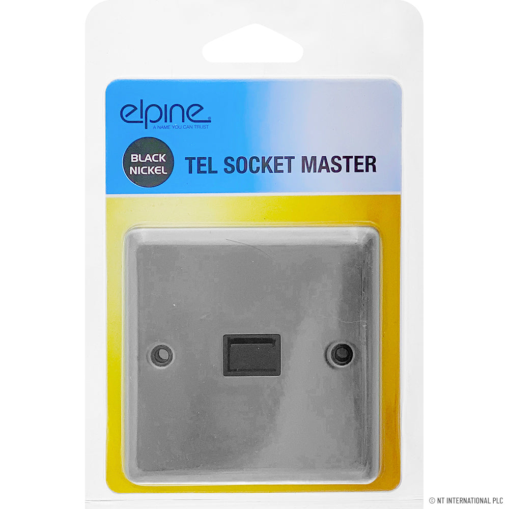 Peak Kit Telephone Socket Black Nickel - Peak Kit