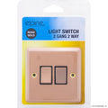 10A 2 Gang 2 Way Light Switch Rose Gold