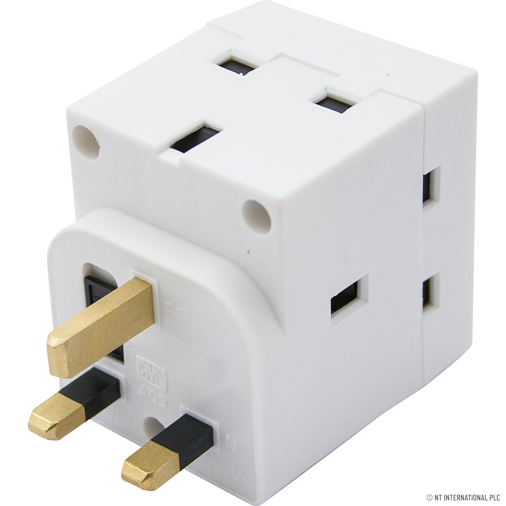 13A 3 Way Mains Adaptor ( 10 )