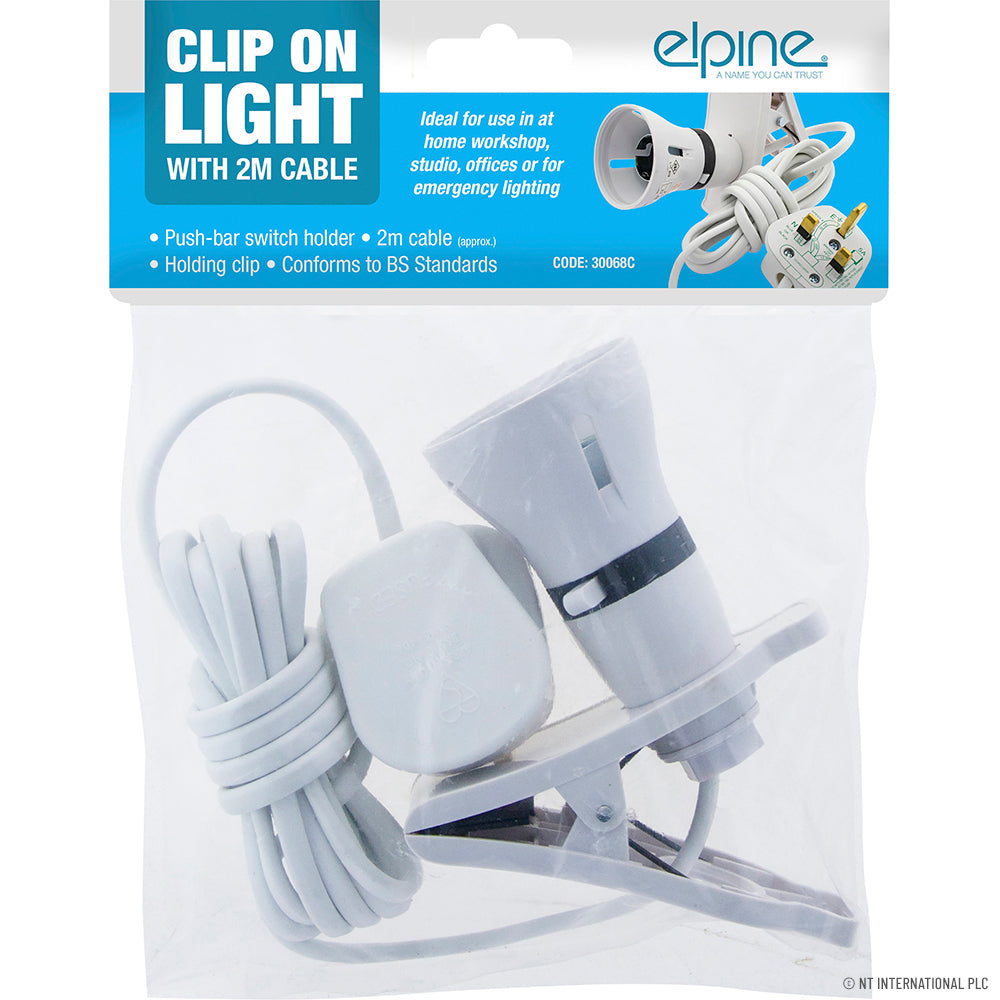 Peak Kit 2m Clip On Light - With Switch - Peak Kit