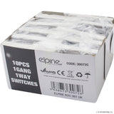 10A 1 Gang 1 Way Light Switch ( 10 ) White