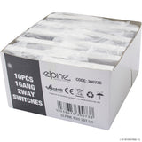 10A 1 Gang 2 Way Switches ( 10 ) White