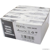 10A 2 Gang 2 Way Light Switch ( 10 ) White