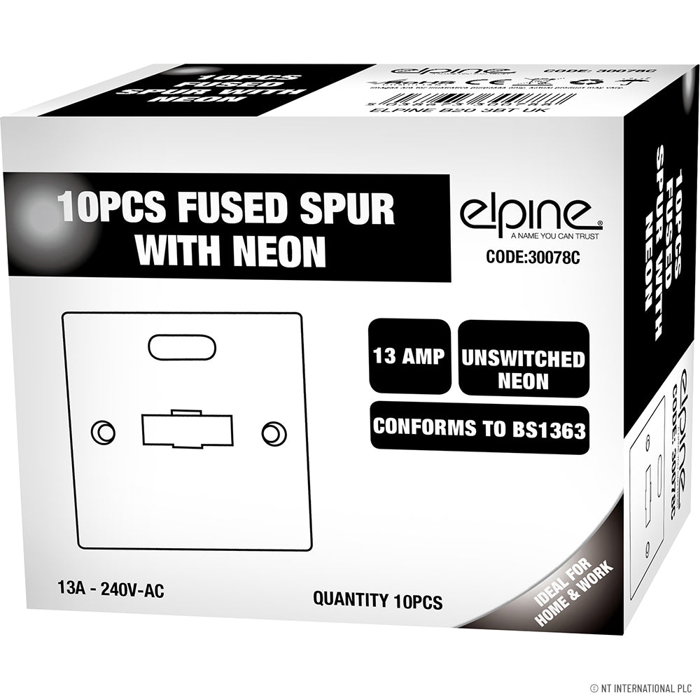 Peak Kit 13A Fused Spur With Indicator Light ( 10 ) - Peak Kit