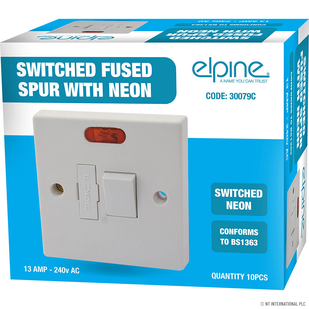 13A Switched Fused Spur Indicator Light ( 10