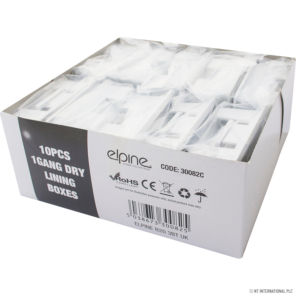 1 Gang Dry Lining Box 35mm Single ( 10 )