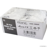 Single Blanking Plates ( 20 ) White