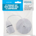 6" Pendant Kit - Ceiling Rose Lampholder