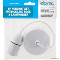 9" Pendant Kit - Ceiling Rose Lampholder